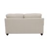 Glenn Upholstered English Arm Loveseat Light Grey and Blue