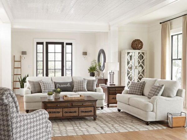 Glenn 3-piece Upholstered Sofa Set Light Grey and Grey