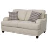 Glenn Upholstered English Arm Loveseat Light Grey and Grey