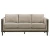 Islington 3-piece Upholstered Panel Arm Sofa Set Taupe