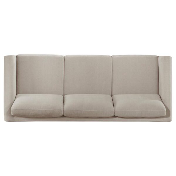 Islington 3-piece Upholstered Panel Arm Sofa Set Taupe