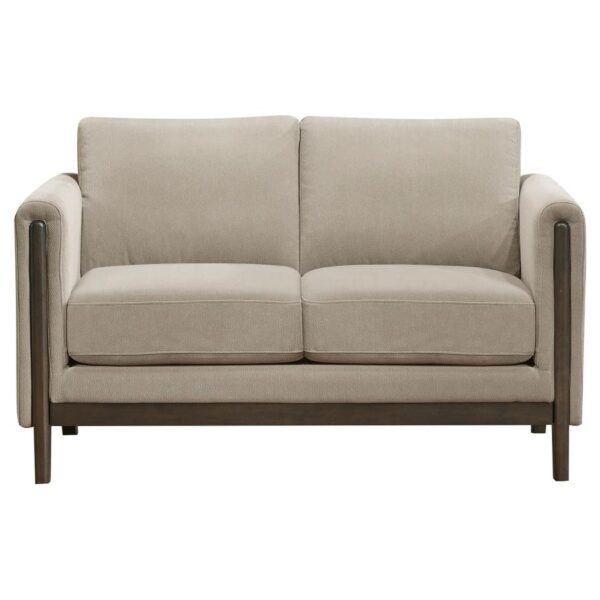 Islington 3-piece Upholstered Panel Arm Sofa Set Taupe