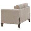 Islington 3-piece Upholstered Panel Arm Sofa Set Taupe