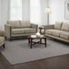 Islington Fabric Upholstered Panel Arm Sofa Taupe