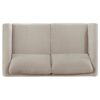 Islington Fabric Upholstered Panel Arm Loveseat Taupe