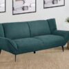 Acton Upholstered Flared Arm Sofa Teal Blue