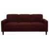 Ruth 77-inch Fabric Upholstered Track Arm Sofa Rust Red