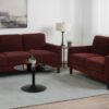 Ruth 77-inch Fabric Upholstered Track Arm Sofa Rust Red