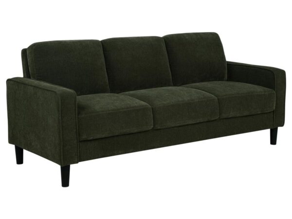 Ruth 77-inch Fabric Upholstered Track Arm Sofa Matcha Green