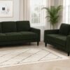 Ruth 77-inch Fabric Upholstered Track Arm Sofa Matcha Green