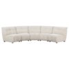 Charlotte 5-piece Upholstered Modular Sectional Sofa Ivory