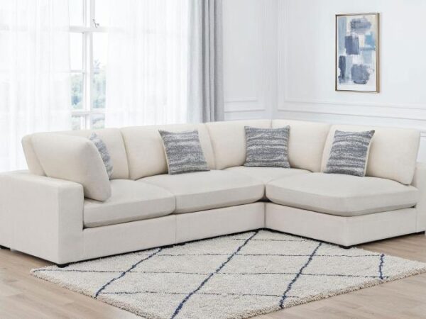 Serene 4-piece Upholstered Modular Sectional Sofa Beige