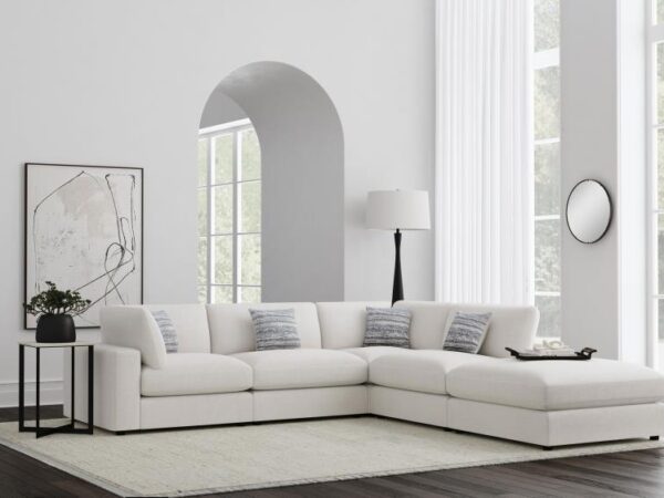 Serene 5-piece Upholstered Modular Sectional Sofa Beige