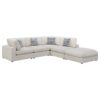 Serene 5-piece Upholstered Modular Sectional Sofa Beige