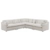 Hobson 5-piece Upholstered Modular Sectional Sofa Ivory