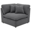 Hobson 5-piece Upholstered Modular Sectional Sofa Charcoal