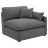 Hobson 5-piece Upholstered Modular Sectional Sofa Charcoal