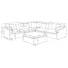 Hobson 6-piece Upholstered Modular Sectional Sofa Charcoal