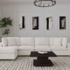 Lakeview 5-piece Upholstered Modular Sectional Sofa Ivory