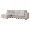 Lakeview 5-piece Upholstered Modular Sectional Sofa Ivory