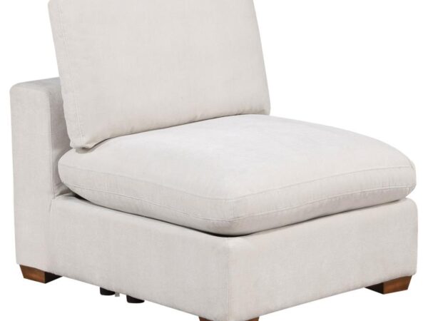 Lakeview Upholstered Armless Chair Ivory