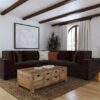 Lakeview 6-piece Upholstered Modular Sectional Chocolate