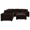 Lakeview 6-piece Upholstered Modular Sectional Chocolate