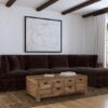 Lakeview 5-piece Upholstered Modular Sectional Chocolate