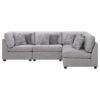 Cambria 4-piece Upholstered Modular Sectional Sofa Grey