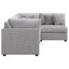 Cambria 4-piece Upholstered Modular Sectional Sofa Grey