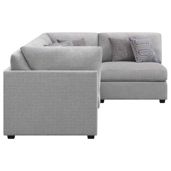 Cambria 4-piece Upholstered Modular Sectional Sofa Grey