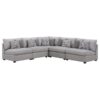 Cambria 5-piece Upholstered Modular Sectional Sofa Grey