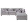 Cambria 5-piece Upholstered Modular Sectional Sofa Grey