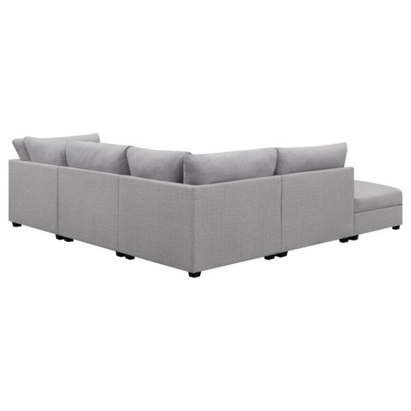 Cambria 5-piece Upholstered Modular Sectional Sofa Grey