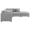 Cambria 5-piece Upholstered Modular Sectional Sofa Grey