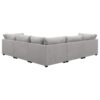 Cambria 6-piece Upholstered Modular Sectional Sofa Grey