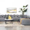 Jennifer 6-piece Upholstered Modular Sectional Grey