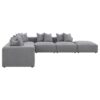 Jennifer 6-piece Upholstered Modular Sectional Grey