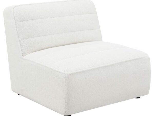 Sunny Upholstered Armless Chair Natural