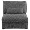 Sasha Upholstered Armless Chair Barely Black