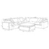 Raleigh 6-piece Boucle Upholstered Modular Sectional Grey