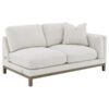 Geneva Boucle Upholstered Sectional Chaise Sofa Sand