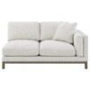 Geneva Boucle Upholstered Sectional Chaise Sofa Sand