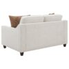 Christine 3-piece Upholstered Sloped Arm Sofa Set Beige
