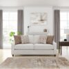 Christine Upholstered Sloped Arm Sofa Beige