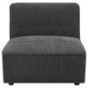 Sunny 6-piece Upholstered Modular Sectional Sofa Charcoal
