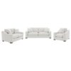 Ashlyn 3-piece Upholstered Track Arm Sofa Set Sand