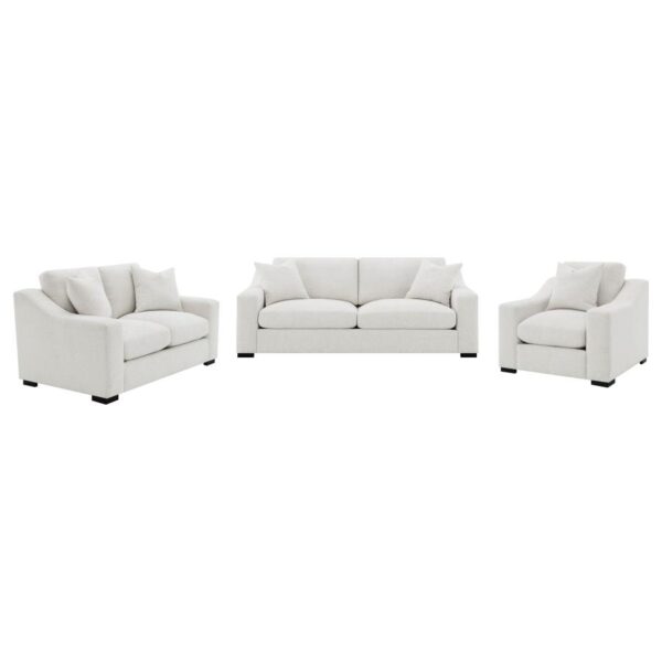 Ashlyn 3-piece Upholstered Track Arm Sofa Set Sand