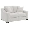 Ashlyn 3-piece Upholstered Track Arm Sofa Set Sand