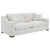 Ashlyn Fabric Upholstered Track Arm Sofa Sand
